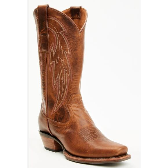 Idyllwind Vida Western Performance Boots Square Toe Brown Leather Size 7 NWOB - Picture 1 of 16